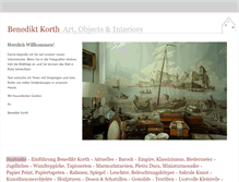 Tablet Screenshot of korth-kunst.de